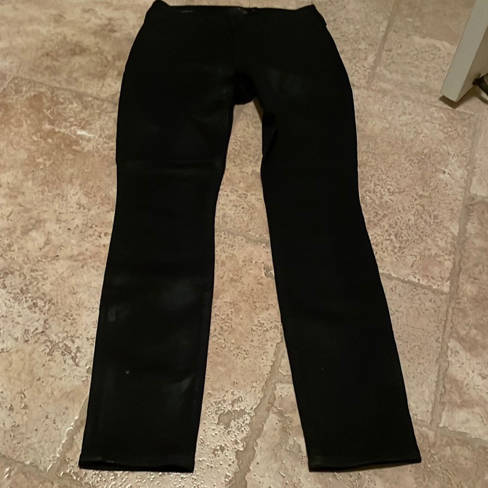 Womens lucky brand wax black skinny jeans 25